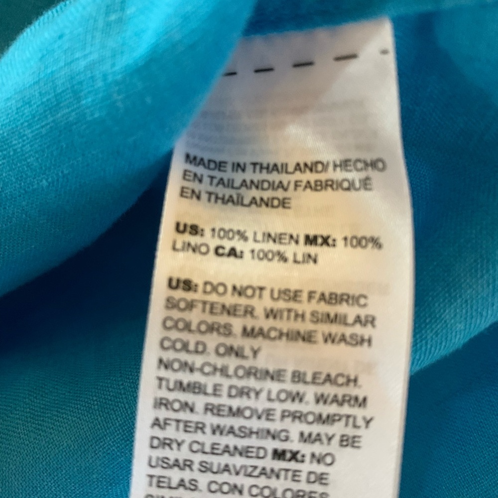 Chico’s No-iron Linen Shirt size 2(L-12). - Picture 6 of 11